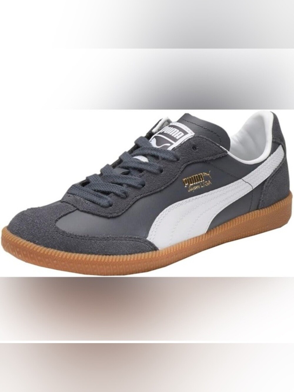 Puma Super Liga OG Retro Classic Soccer Sneaker Limestone-Peacoat Size 10.5
